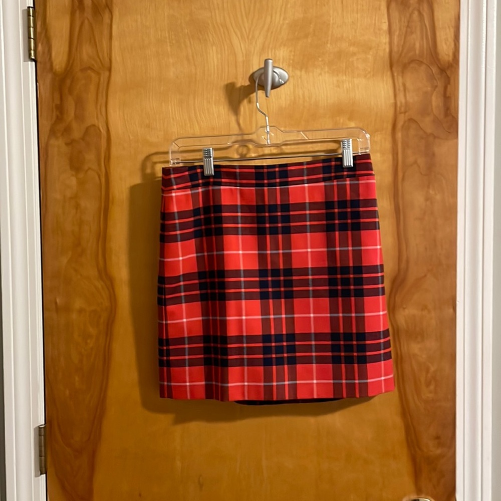 J Crew Size 0 Plaid Mini Skirt